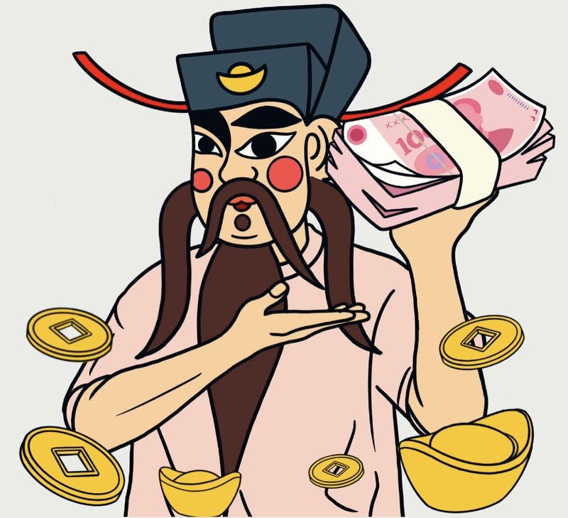 Ảnh chế cầm tiền khoe chiến lợi phẩm cực vui