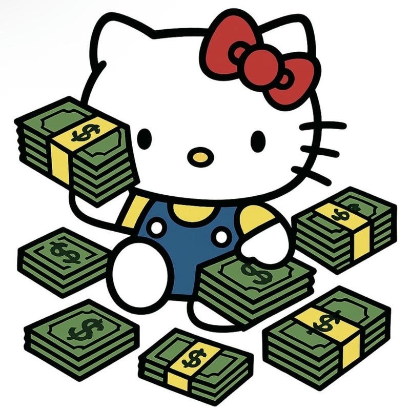 Ảnh chế khoảnh khắc đếm nhiều cọc tiền với gương mặt hài hước