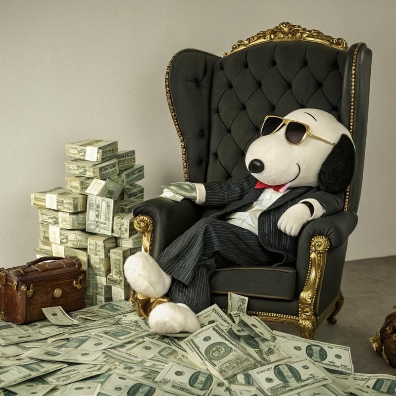 Ảnh chế nhìn chồng tiền lớn với biểu cảm hài ngầu meme