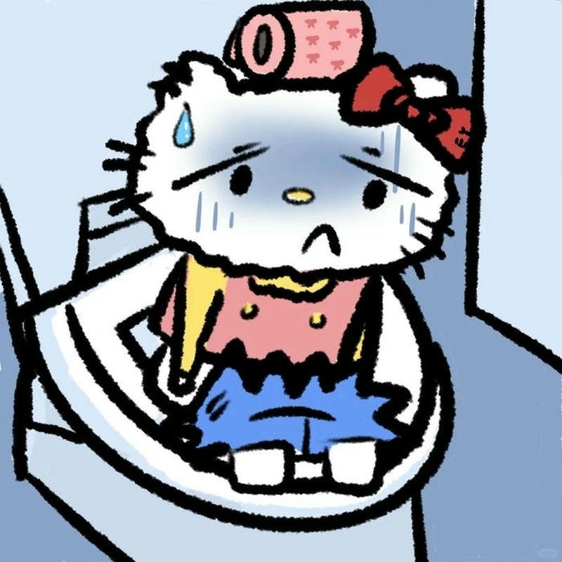 Ảnh meme hello kitty bựa nhìn là cười