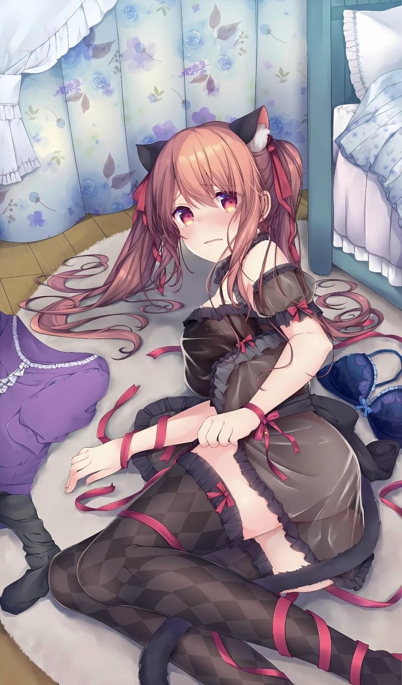 Ánh nhìn mê hoặc của nhân vật nữ anime mlem