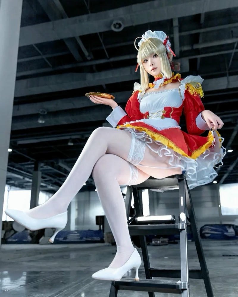 Ảnh phong cách hầu gái cosplay nổi bật tạo hình đặc trưng