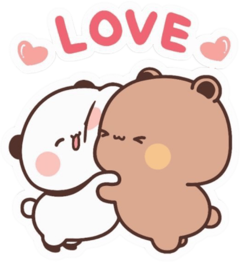 Ảnh sticker chữ love dễ thương và gần gũi