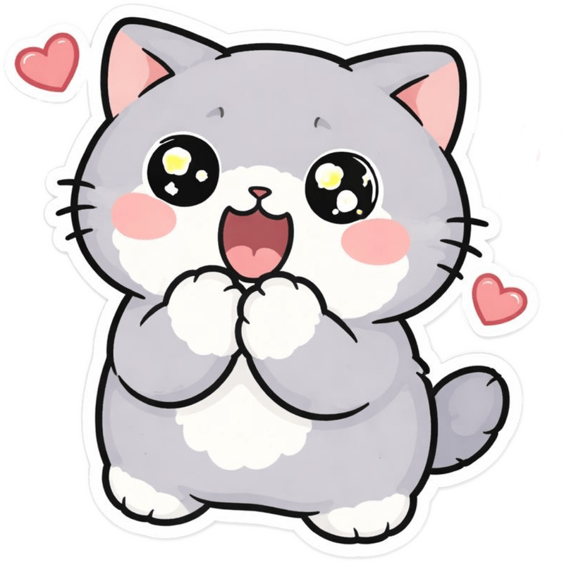 Ảnh sticker cute giúp thể hiện cảm xúc cực tốt