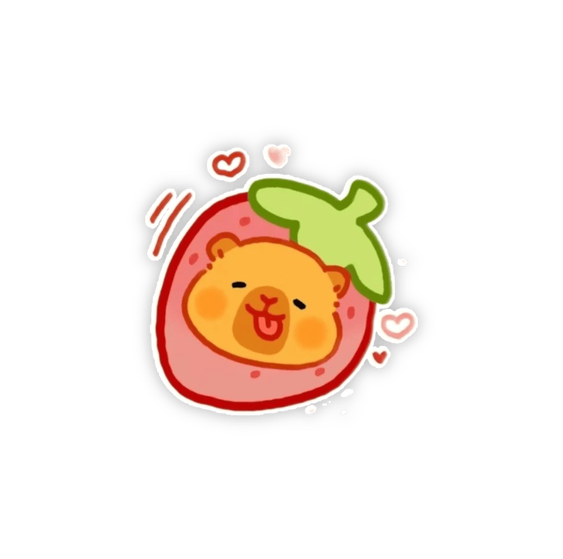 Ảnh sticker cute mini vẽ đơn giản mà siêu đáng yêu