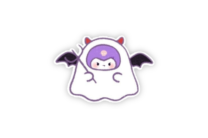 Ảnh sticker cute mini vẽ ngộ nghĩnh đáng yêu