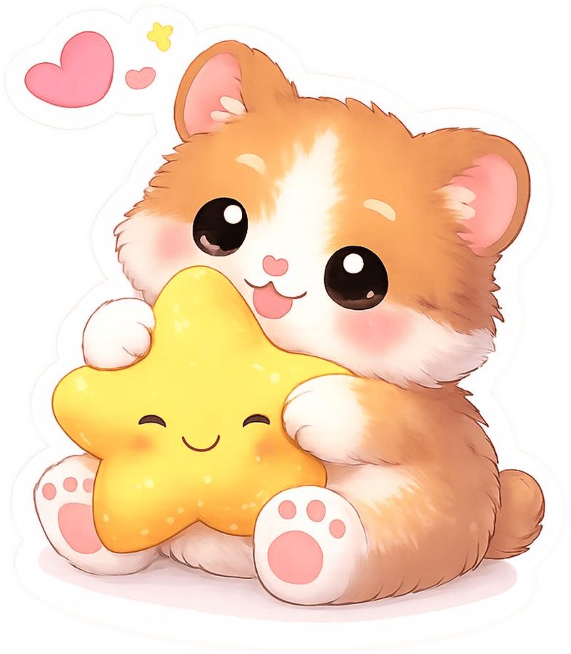 Ảnh sticker cute phong cách đơn giản mà cuốn hút