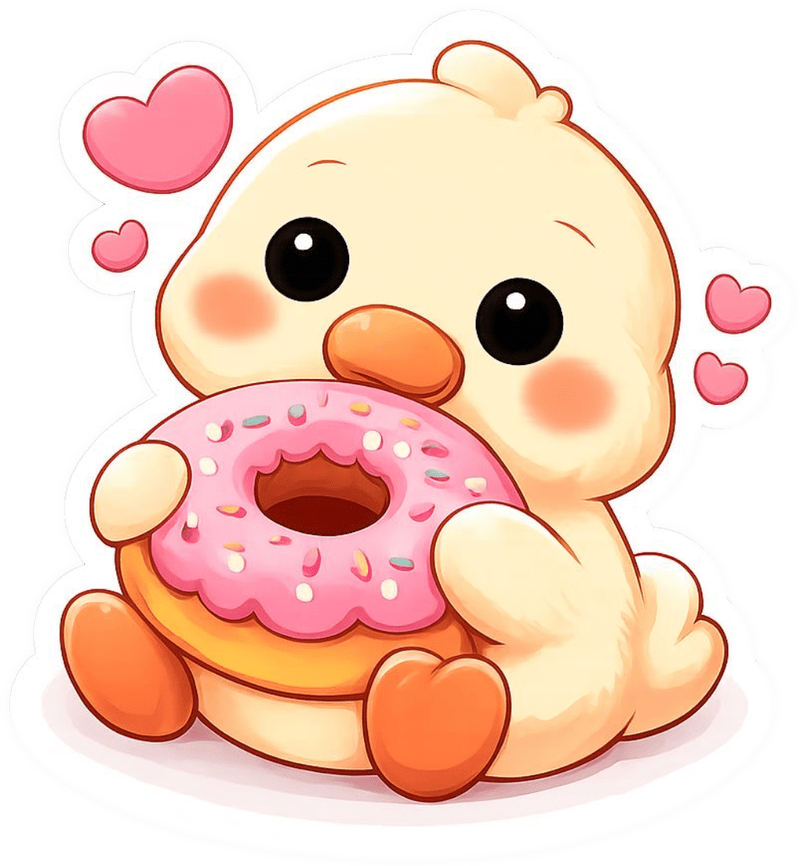 Ảnh sticker cute với tạo hình xinh xắn đáng yêu