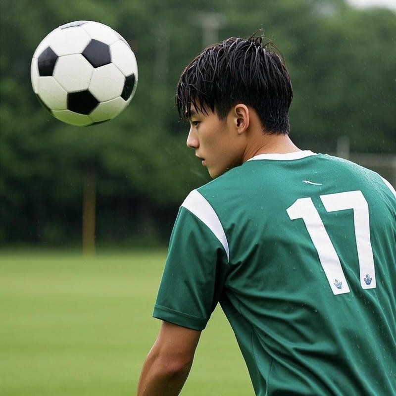 Ảnh trai đá bóng với vẻ ngoài sáng sủa đầy cuốn hút