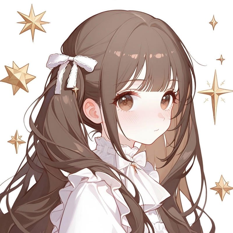 Avatar anime nữ mang vẻ nhẹ nhàng gương mặt hài hòa