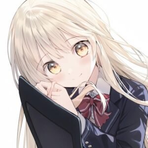 Avatar anime nữ với ánh mắt sáng đầy cuốn hút