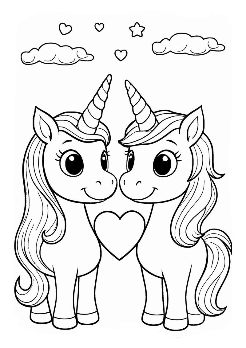 Bản vẽ ngựa pony đơn giản cho trẻ nhỏ