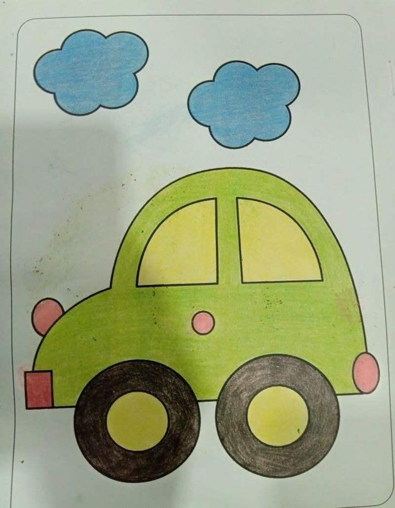 Bản vẽ xe ô tô con góc nhìn nghiêng