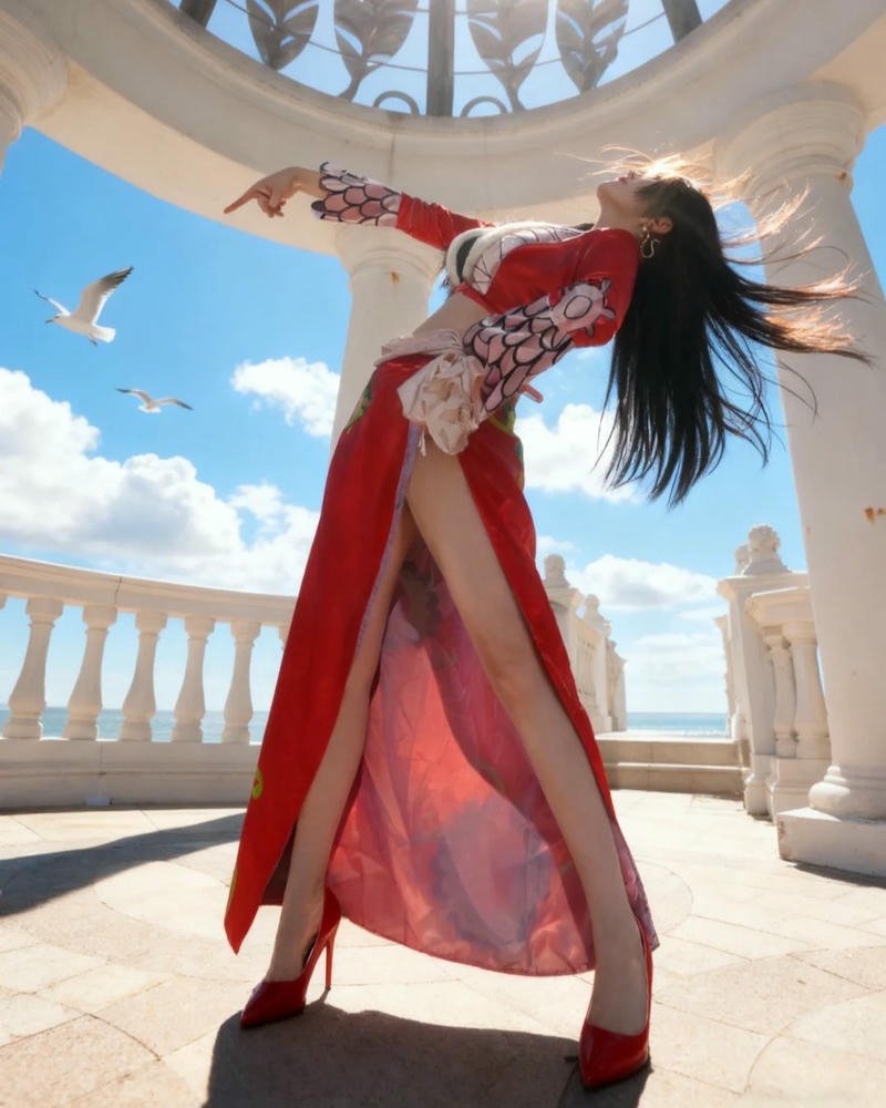 Boa Hancock cosplay dáng vẻ thanh thoát đầy mê hoặc