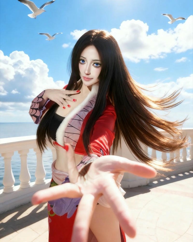 Boa Hancock cosplay thần thái nổi bật đầy quyền uy