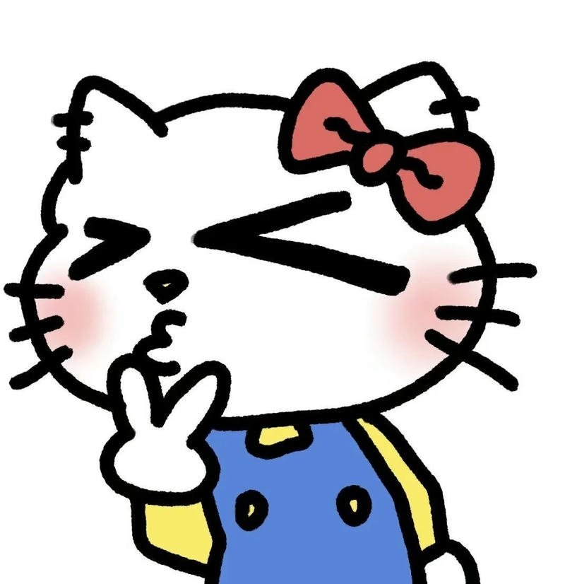 Bức hình meme Hello Kitty bựa chu mỏ hài hước lầy