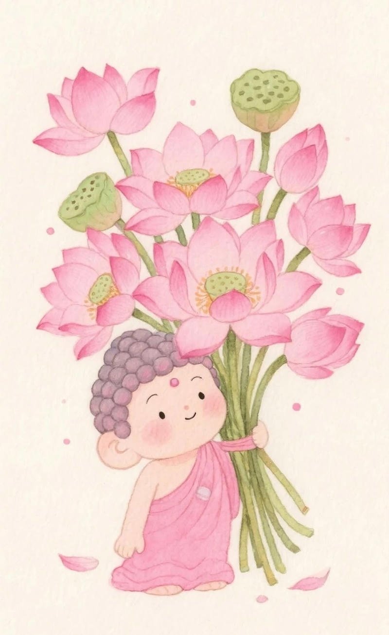 Bức vẽ hoa sen nghệ thuật mang vẻ đẹp thanh khiết