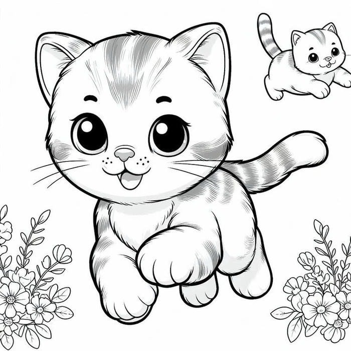 Cách tô màu con mèo theo gợi ý dễ hiểu