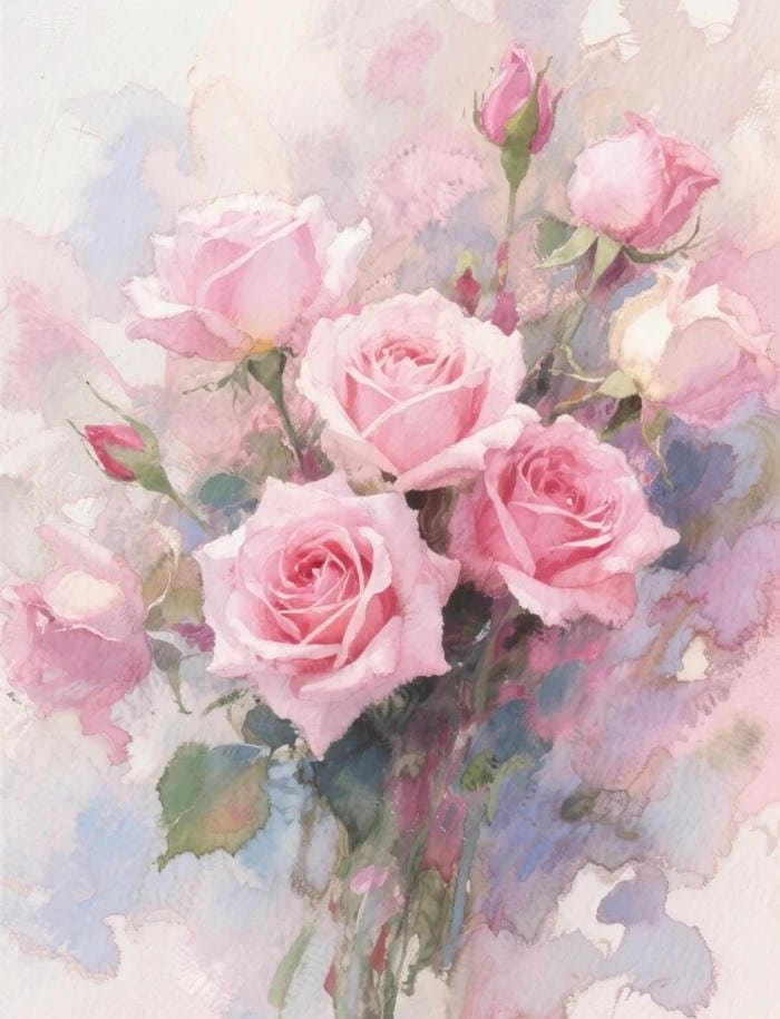 Cảm giác thanh lịch lan tỏa từ bức họa