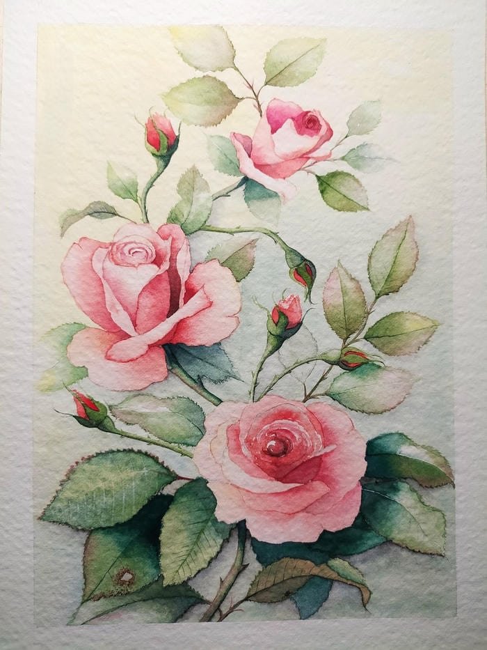 Cảm hứng cổ điển thể hiện qua bức họa hoa