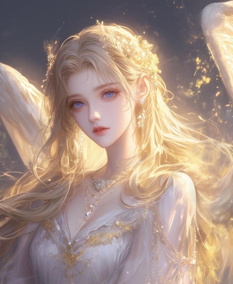 Cảm hứng nhẹ nhàng từ anime tóc vàng đẹp