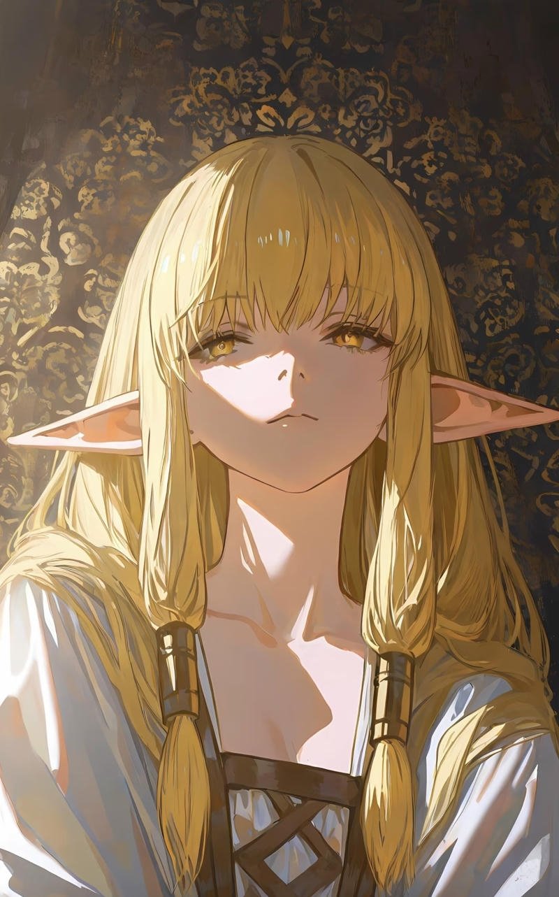 Cảm hứng nhẹ nhàng từ anime tóc vàng xinh đẹp