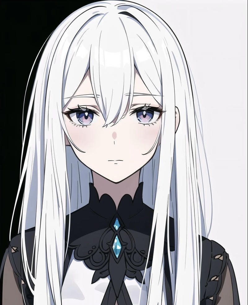 Cảm nhận thanh thoát hiện rõ trong ảnh anime girl tóc trắng