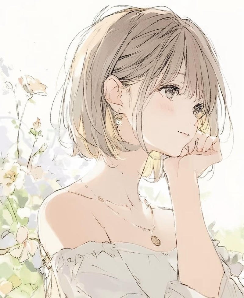 Chi tiết nhỏ tạo nên ảnh anime nữ tóc ngắn ấn tượng