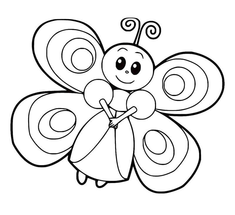 Chủ đề bươm bướm xinh xắn cho bé tập vẽ