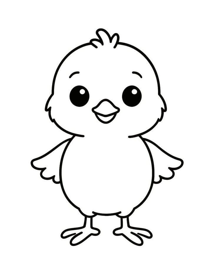 Chú gà con vươn mình chi tiết rõ nét chất lượng