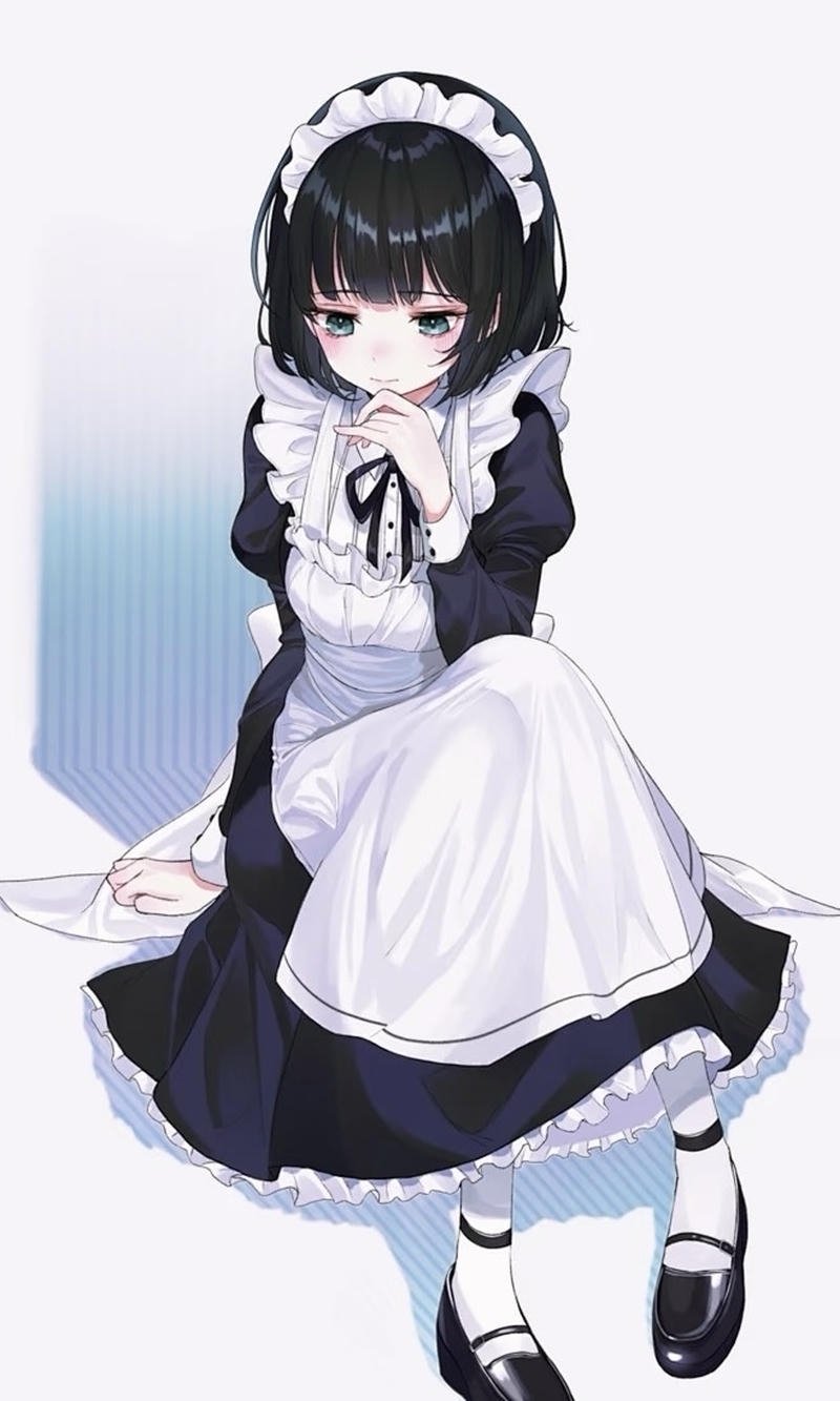 Cô gái anime mang phong cách maid cá tính