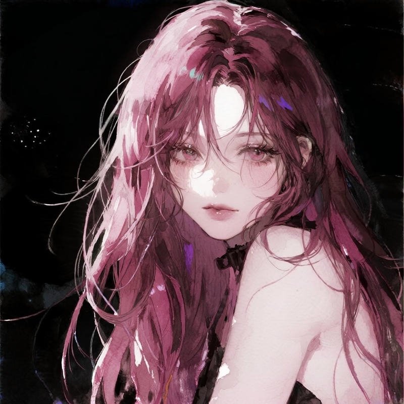 Cô gái anime nữ tóc hồng có nét cuốn riêng