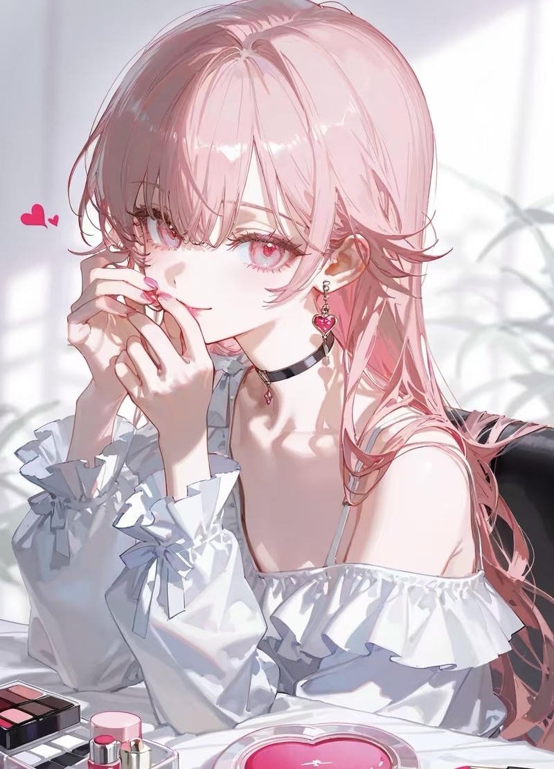 Cô gái anime nữ tóc hồng khiến người xem dễ chú ý