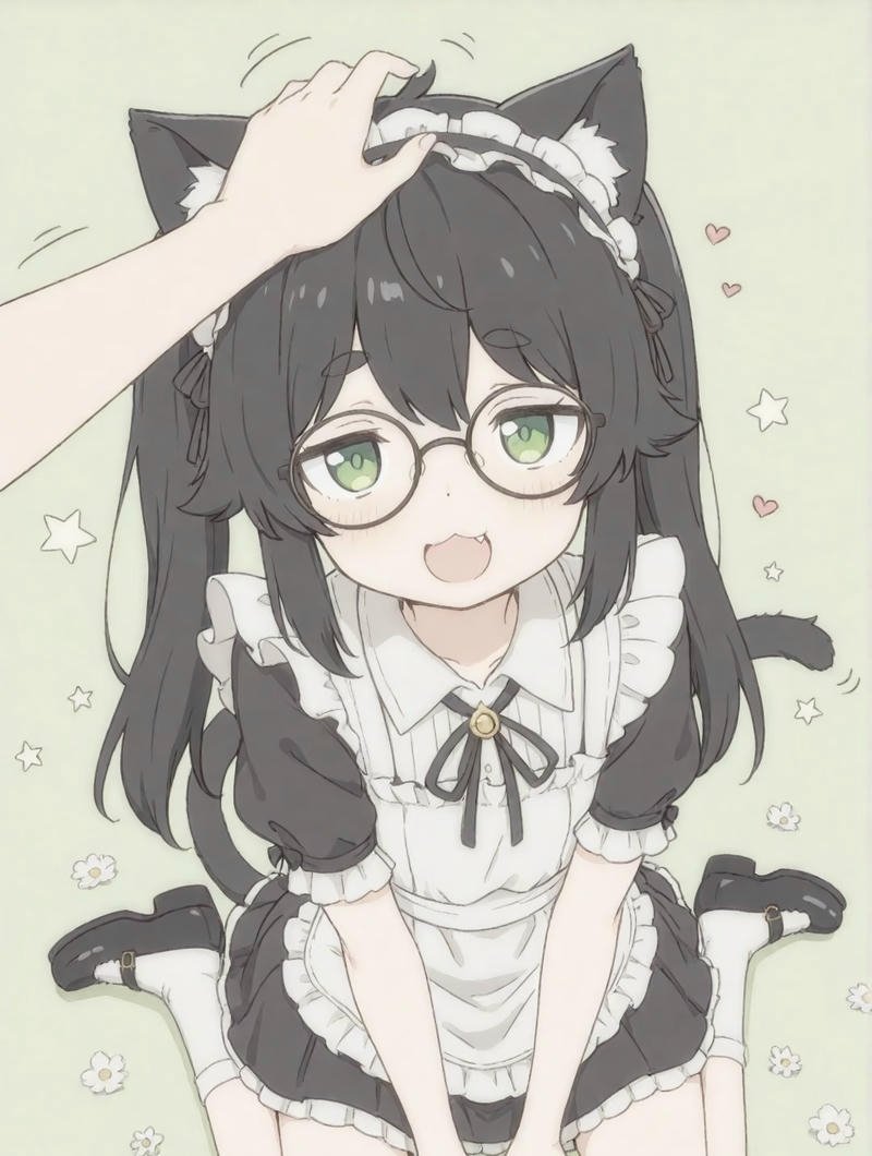 Cô gái anime với thần thái cá tính kiểu maid