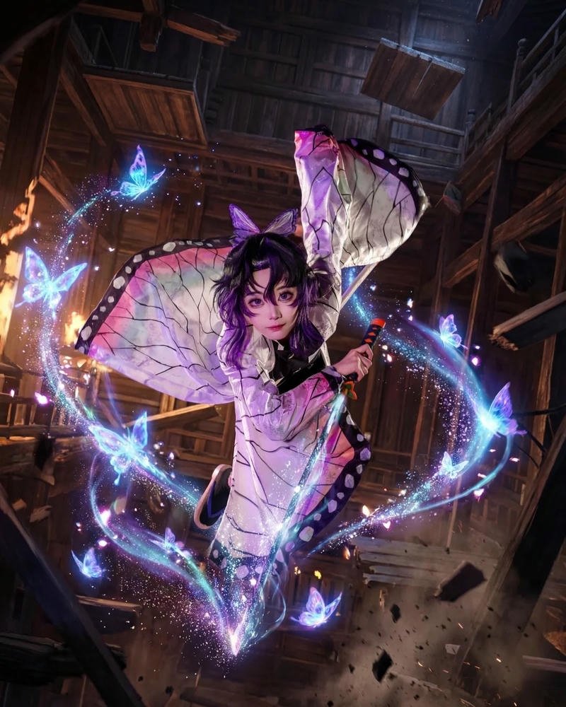 Cô nàng Shinobu cosplay biểu cảm duyên dáng nổi bật