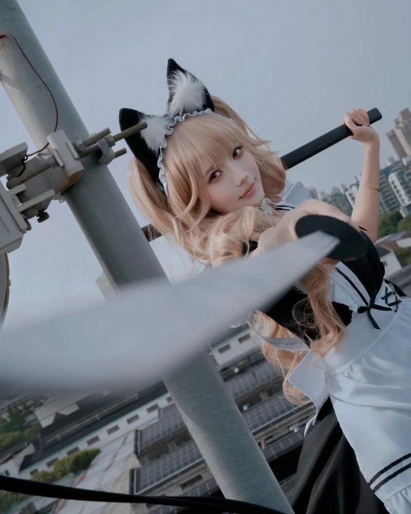 Cosplay hầu gái nổi bật với tạo hình rõ ràng tinh tế