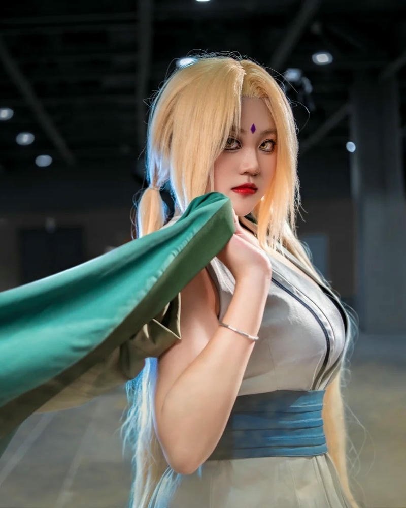 Cosplay tsunade hình ảnh sống động tái hiện nhân vật rõ