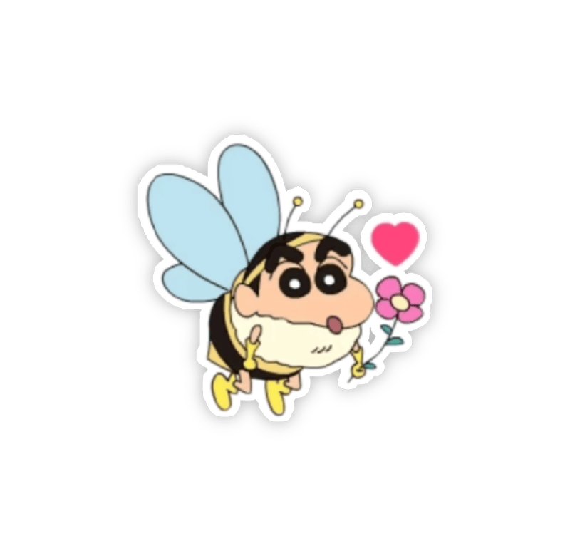 Cu Shin làm sticker ngộ nghĩnh đáng yêu vui nhộn làm con ong