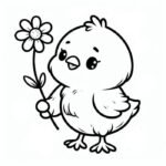 Gà mái và gà con trong khung hình tập tô