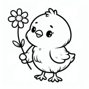 Gà mái và gà con trong khung hình tập tô