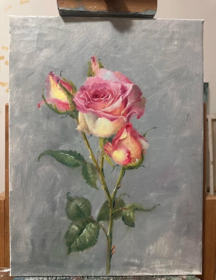 Gam màu pastel dịu dàng trong tác phẩm nghệ thuật