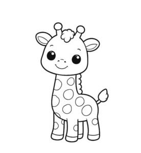 Giáo án tô màu con hươu cao cổ 3 tuổi