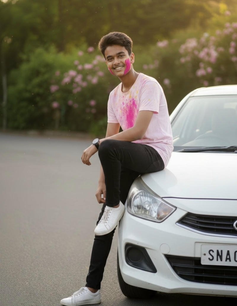 Gương mặt góc cạnh phong cách phố chàng trai Ấn Độ