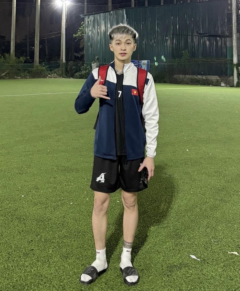 Gương mặt sáng trong ảnh trai đá bóng rất dễ mến