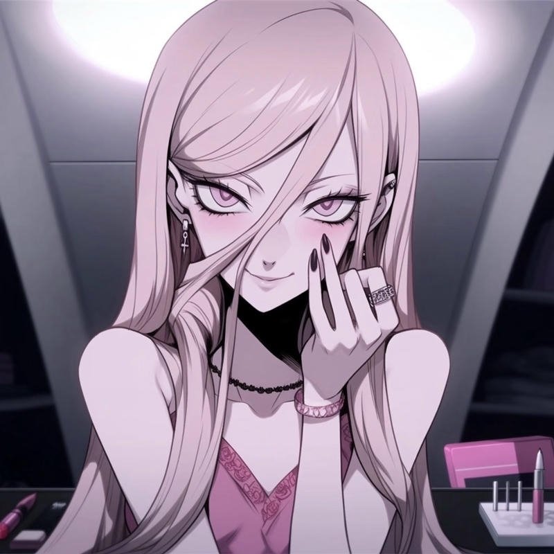 Hình ảnh anime nữ tóc hồng mang nét mềm mại dễ nhìn