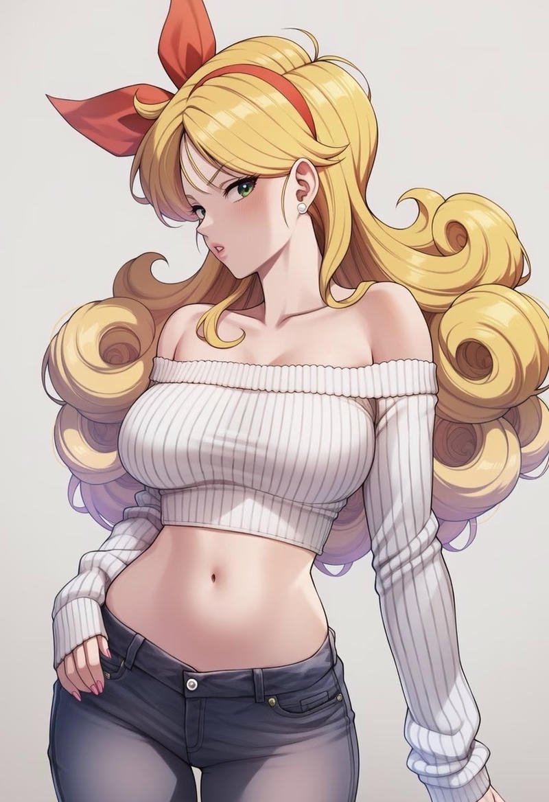 Hình ảnh anime tóc vàng mang vẻ đẹp dịu dàng