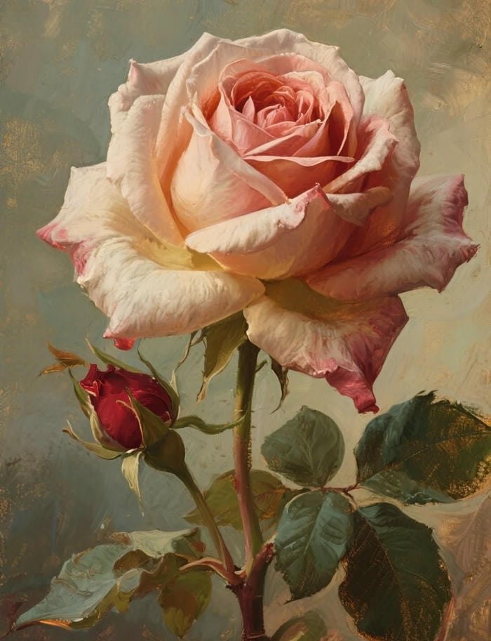 Hình ảnh bông hồng nở bung đầy sức sống