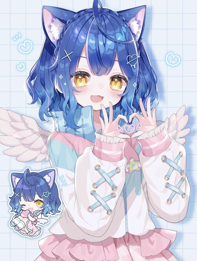 Hình ảnh cô gái anime tóc ngắn mang vẻ dễ thương