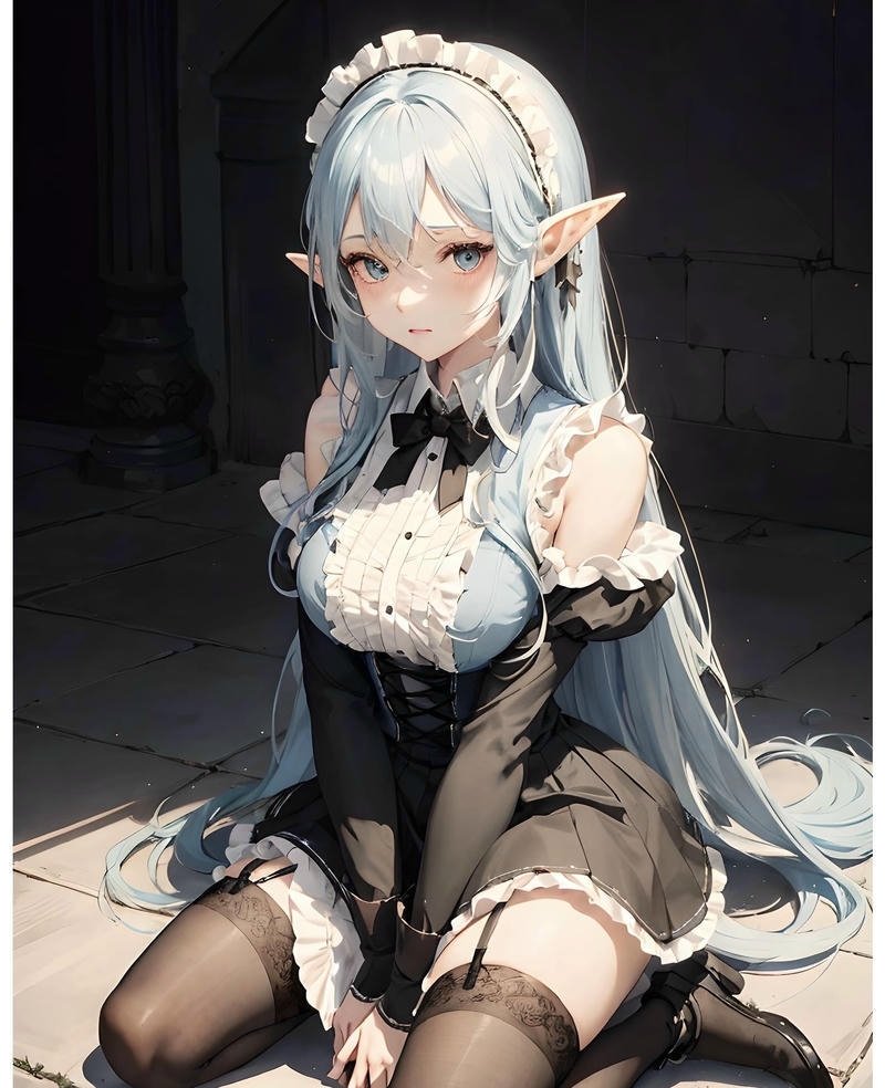 Hình ảnh cô gái hoạt hình Nhật trong ảnh anime hầu gái