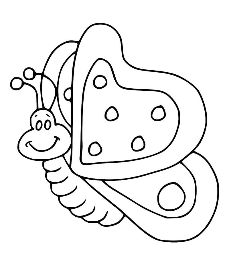 Hình ảnh con bướm bay lượn cho trẻ em tô